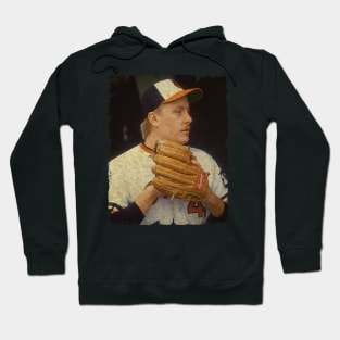 Curt Schilling in Baltimore Orioles Hoodie